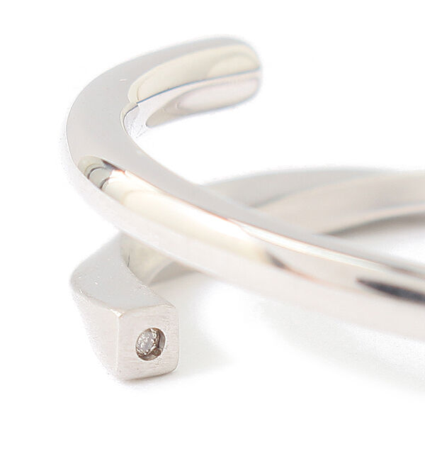 JUPITER「【SV925】ダイヤモンドカーブリング/シルバー」|リング|