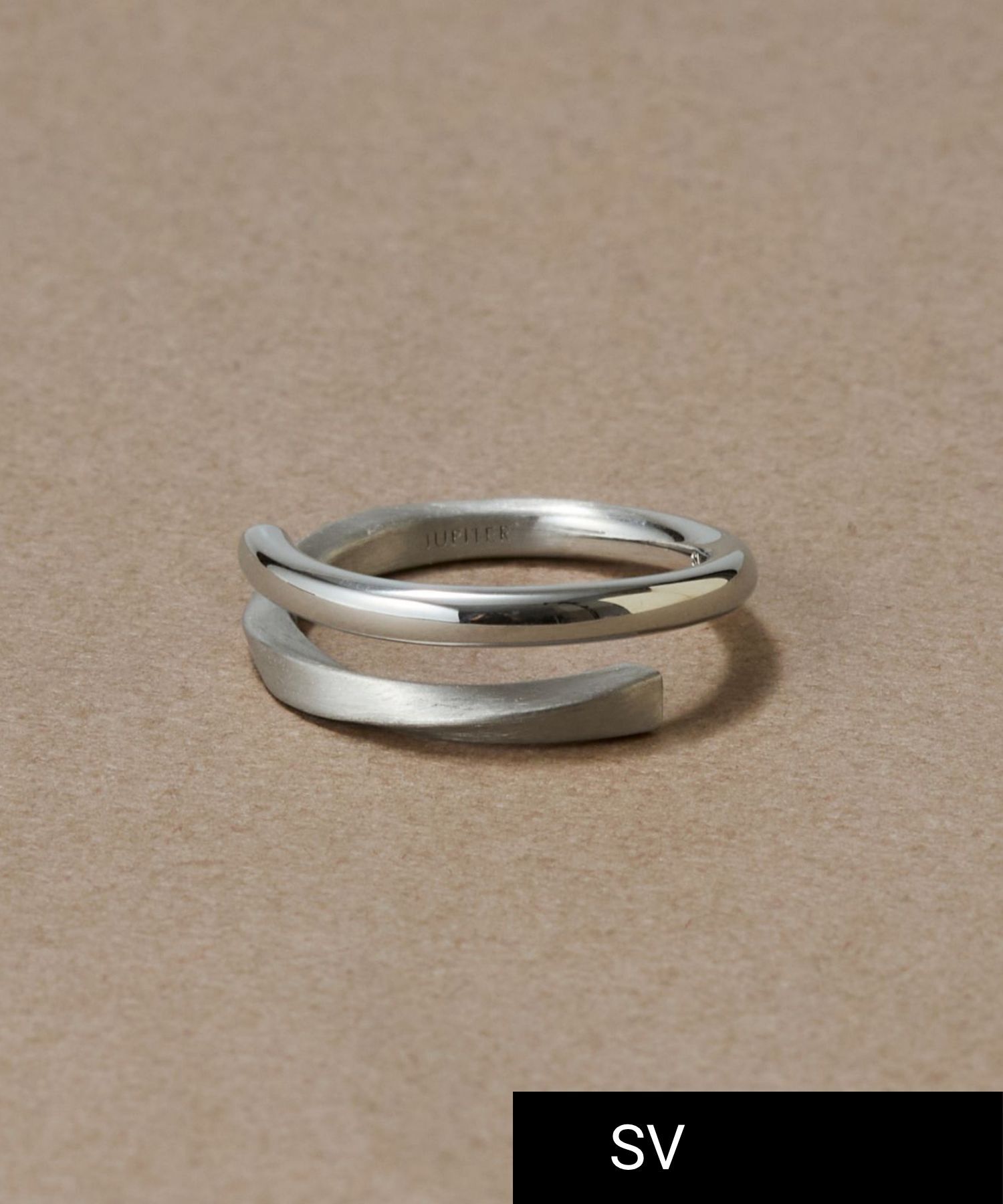 JUPITER「【SV925】ダイヤモンドカーブリング/シルバー」|リング|シルバー