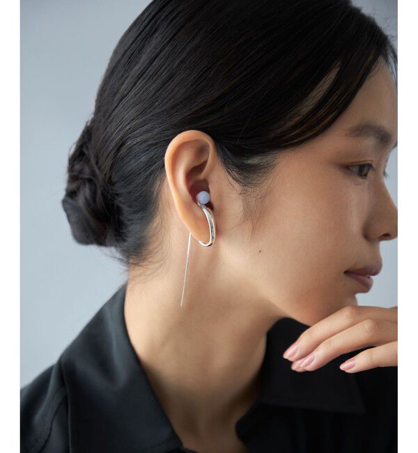 Jouete「[インイヤーカフス] ナチュラルストーン チェーン」|イヤーカフ|