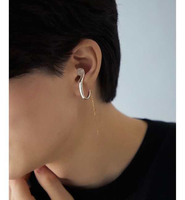 Jouete「[インイヤーカフス] ナチュラルストーン チェーン」|イヤーカフ|