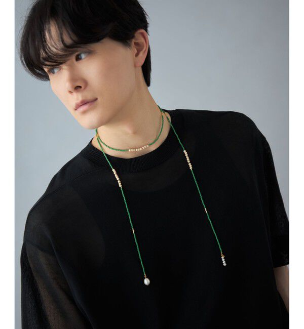 Jouete「[ラリエット] パール&times;ビーズ」|ネックレス|