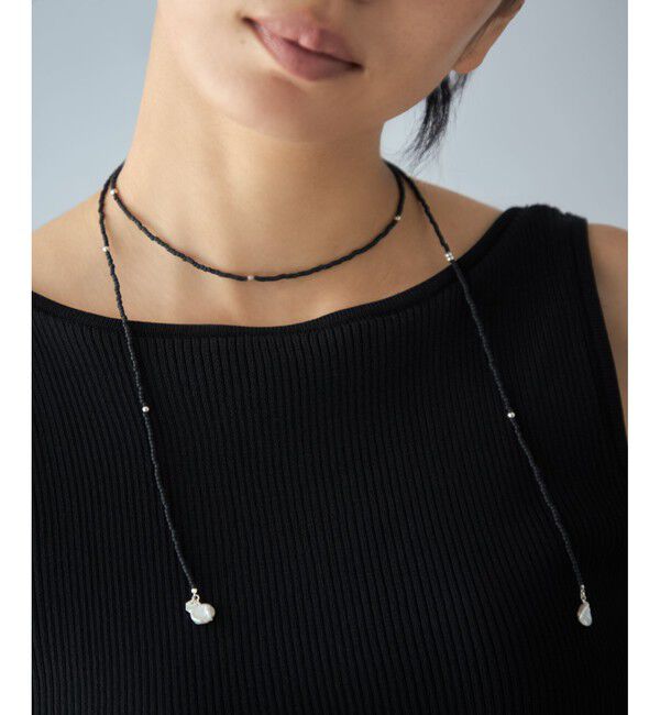 Jouete「[ラリエット] パール&times;ビーズ」|ネックレス|
