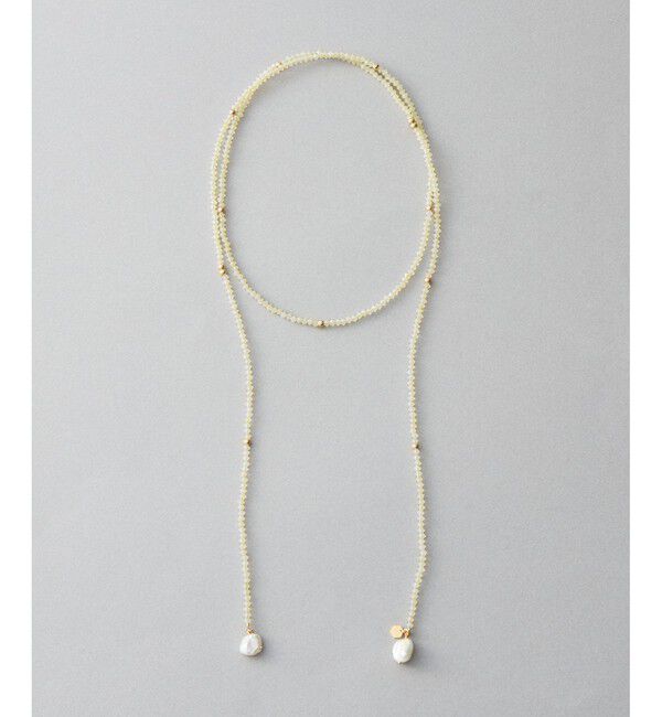 Jouete「[ラリエット] パール&times;ビーズ」|ネックレス|