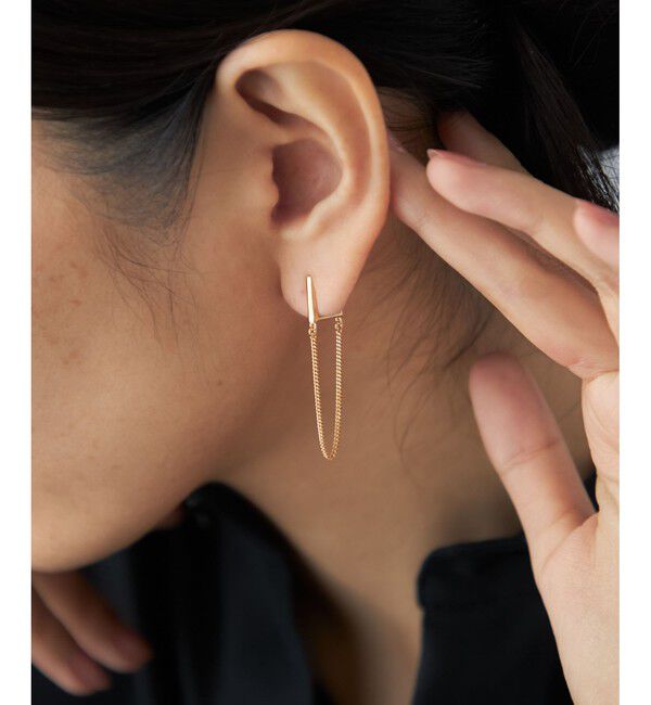 Jouete「[プッシュイヤリング] チェーン」|イヤリング|