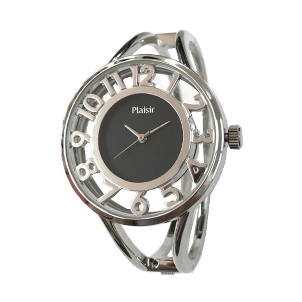 BACKYARD FAMILY「腕時計 レディース 通販 Plaisir 時計 プレジール NTK-247 バングルウォッチ」|腕時計|ブラック1