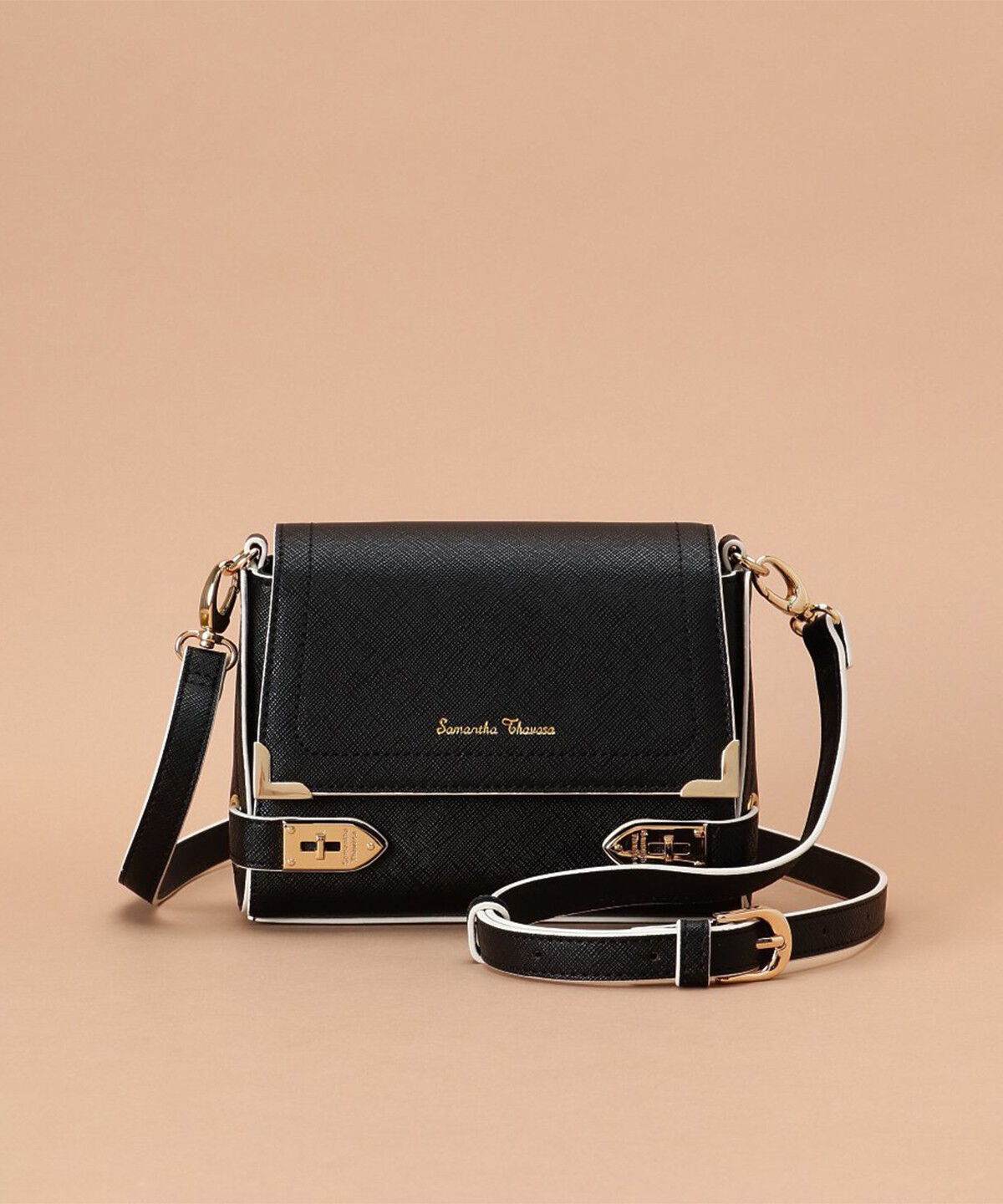 Samantha Thavasa「エールショルダーバッグ　小」|ショルダー・メッセンジャー|ブラック