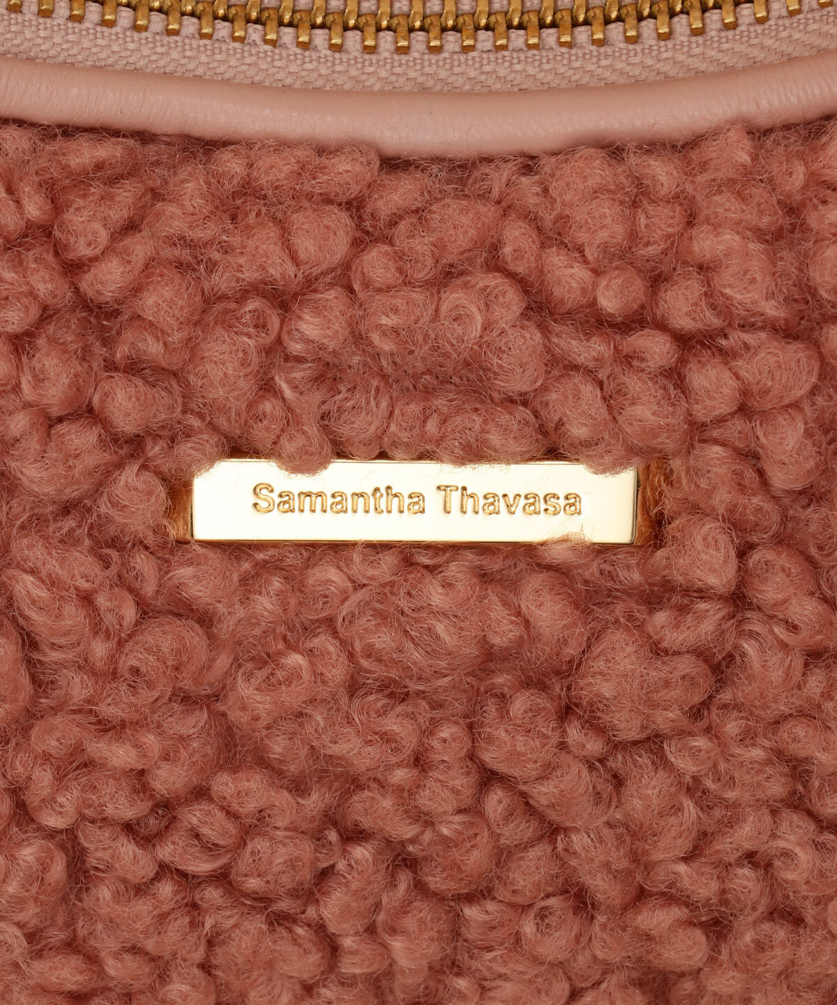 Samantha Thavasa「カールファー ハーフムーンバッグ」|ハンドバッグ|