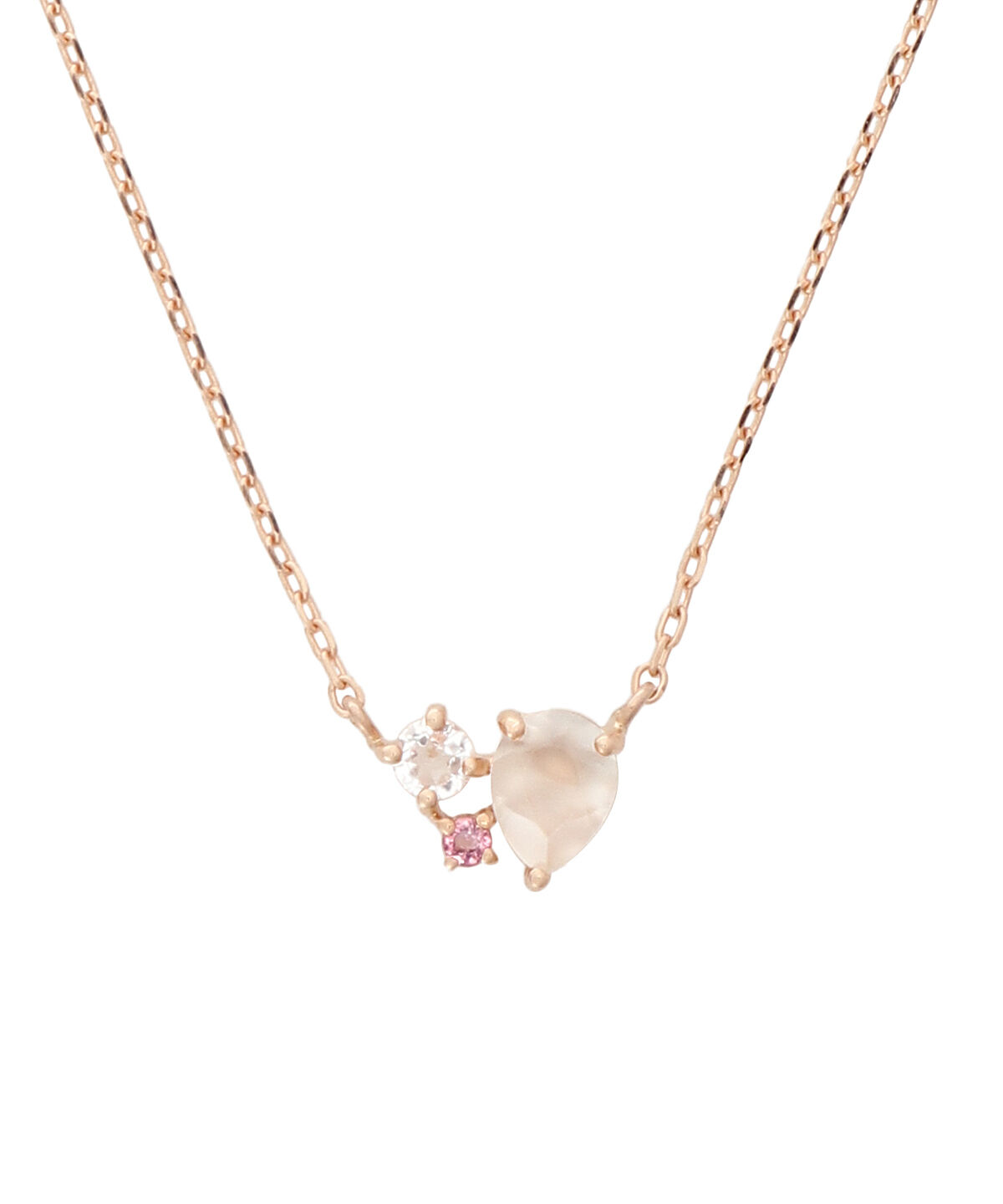 Samantha Tiara「K10 PG ムーンストーンネックレス≪6月 誕生石≫」|ネックレス|K10 PG