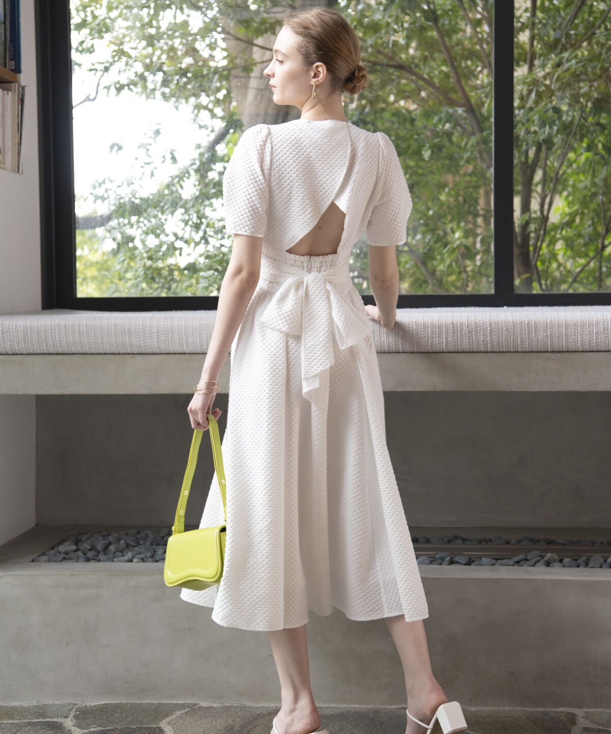 アンドクチュール「キルトジャガードバックシャンワンピース」|ワンピース|