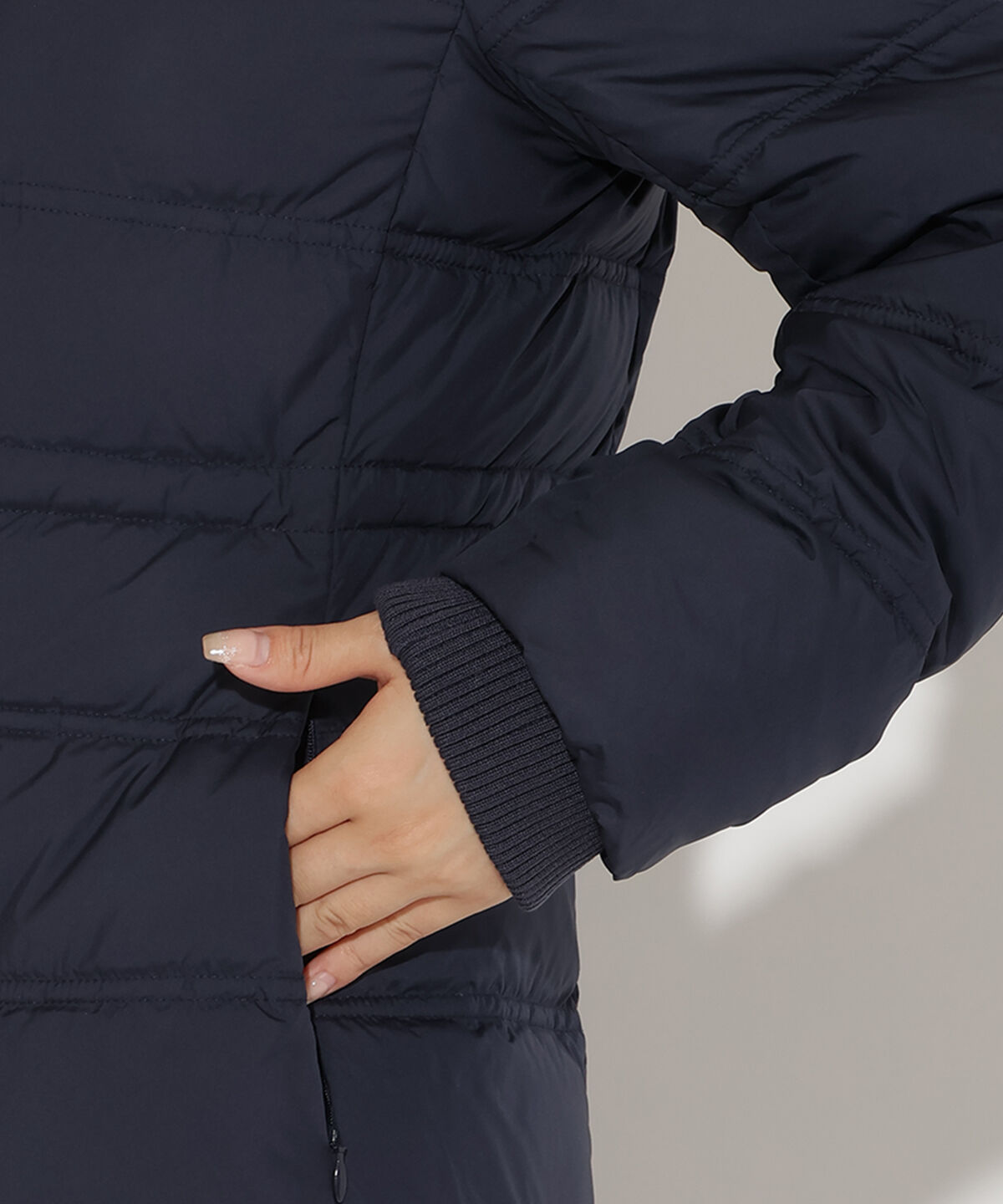 アンドクチュール「FOXファー付きミドルロングダウン」|ダウン|