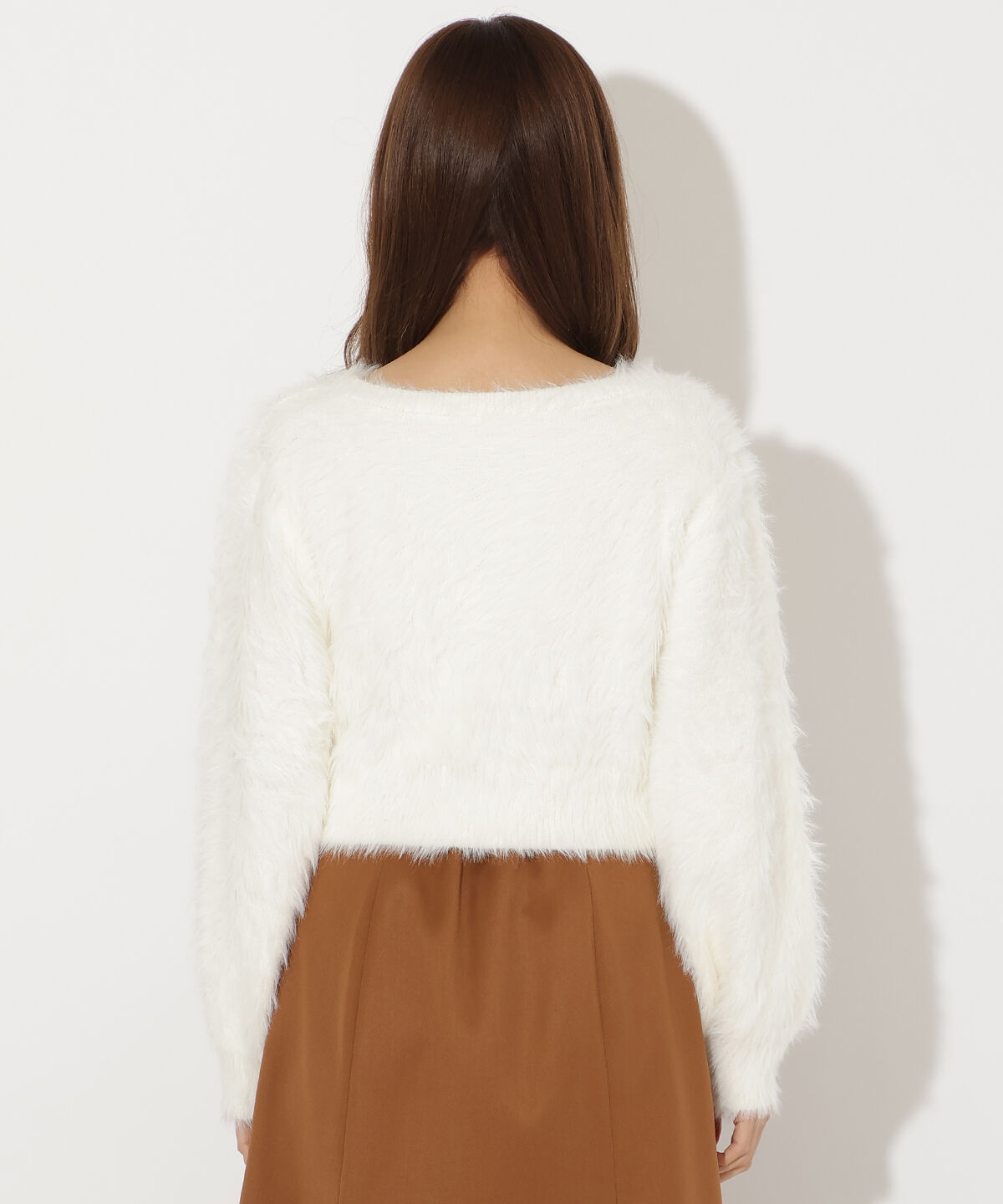 アンドクチュール「ビジューフェザーニットプルオーバー」|ニット・セーター|