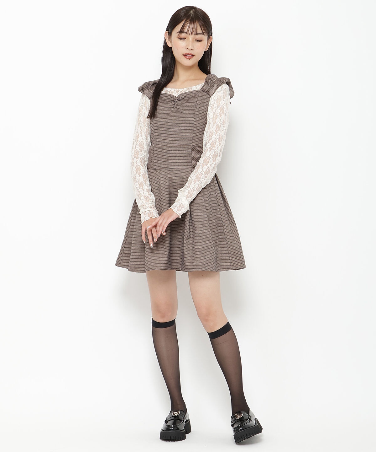 REDYAZEL「2wayショルダーフレアミニワンピース」|ワンピース|