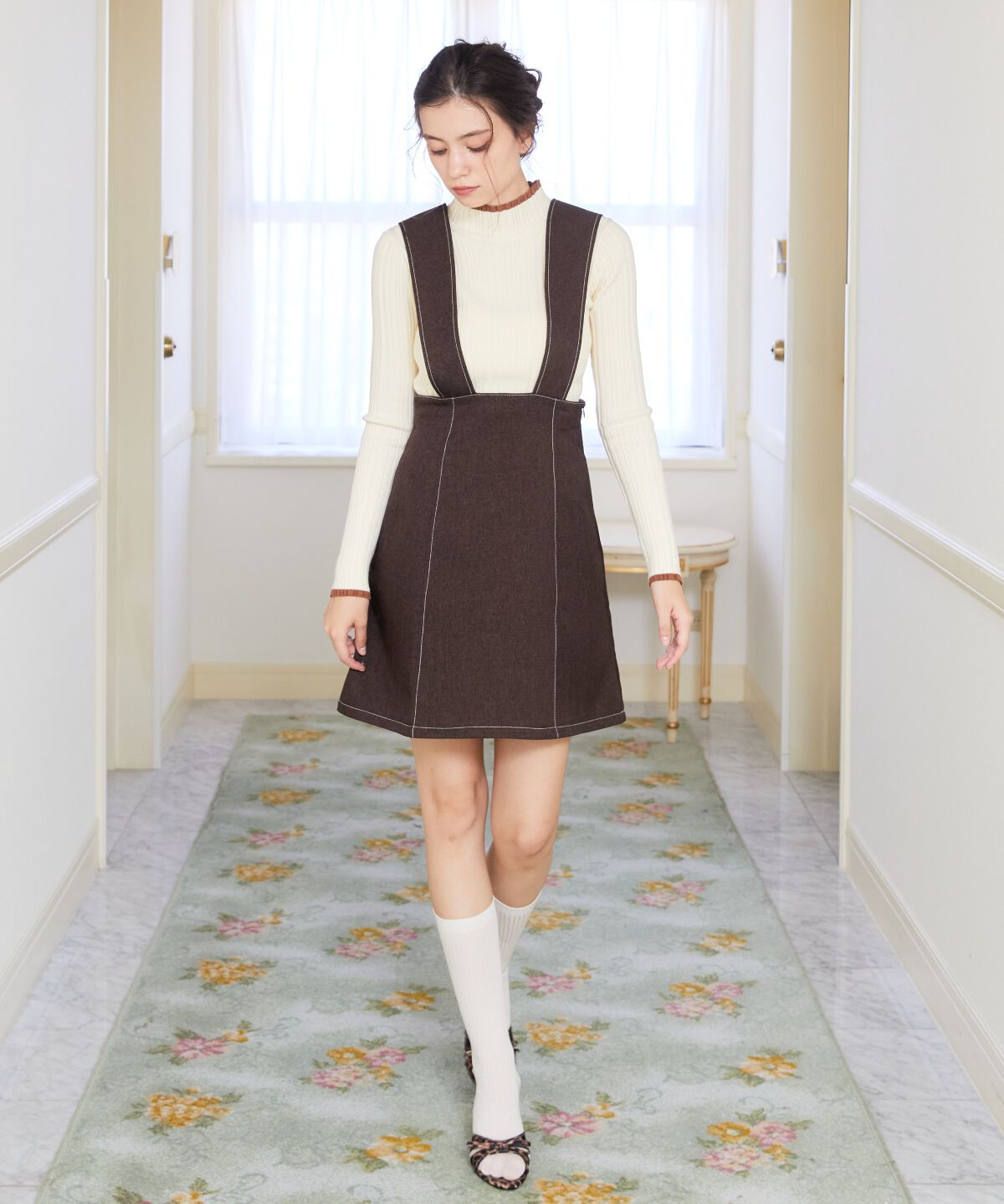 REDYAZEL「2wayレングスウーリッシュジャンパースカート」|ジャンパースカート|ﾀﾞｰｸﾌﾞﾗｳﾝ