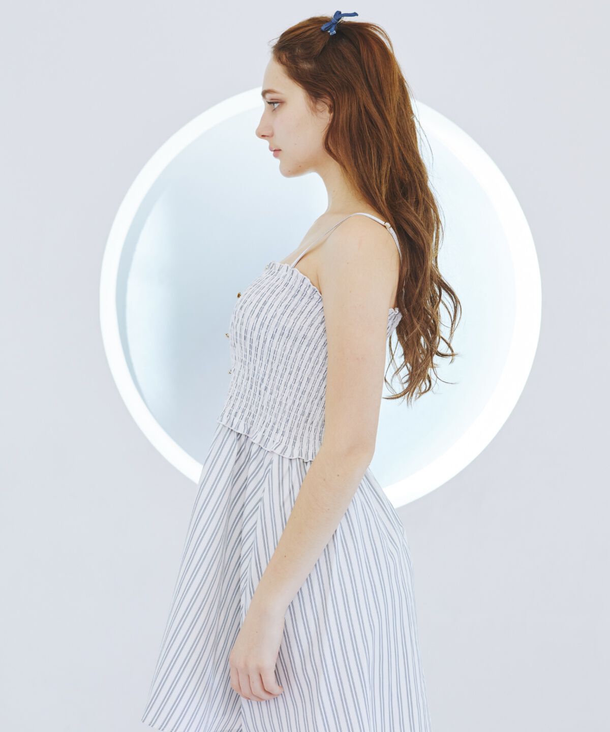 REDYAZEL「ストライプシャツ＆ミニワンピースセット」|ワンピース|