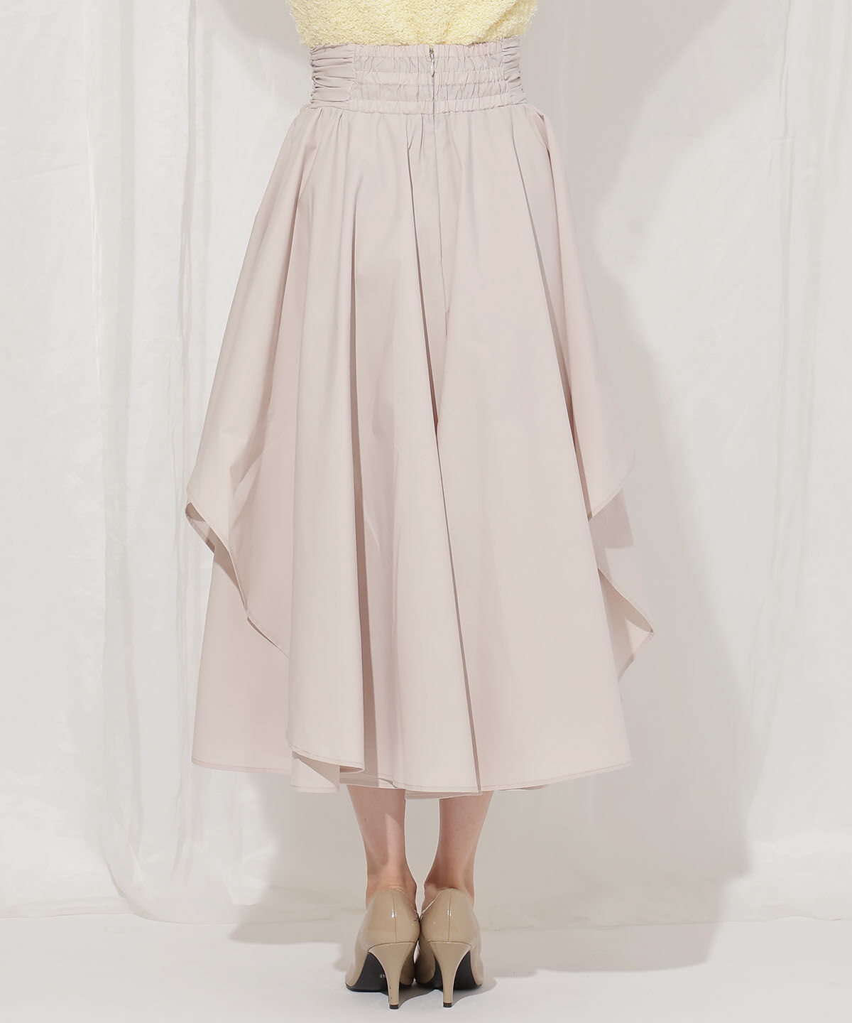 WILLSELECTION「ドロスト風リボンスカート」|フレア|