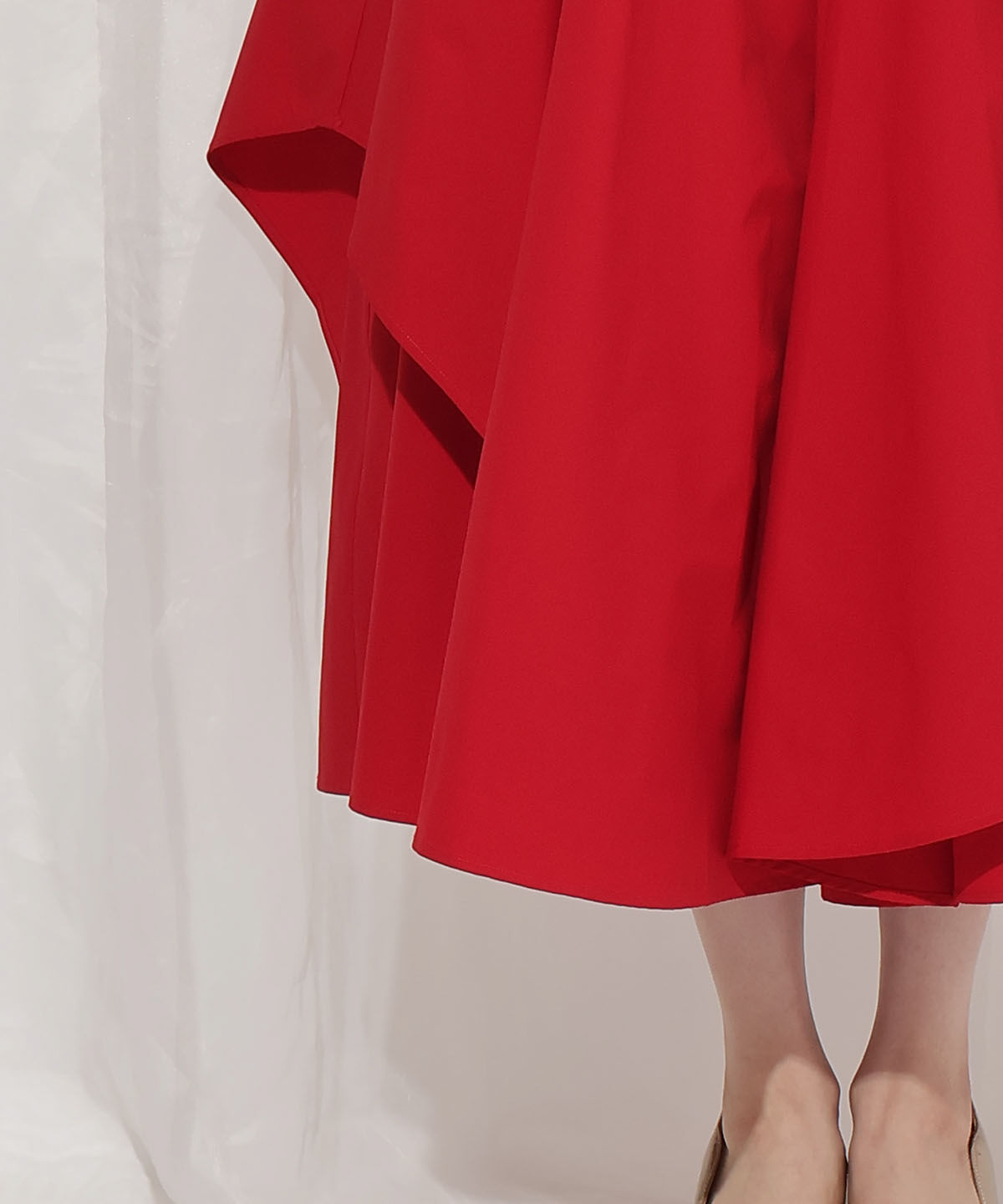 WILLSELECTION「ドロスト風リボンスカート」|フレア|