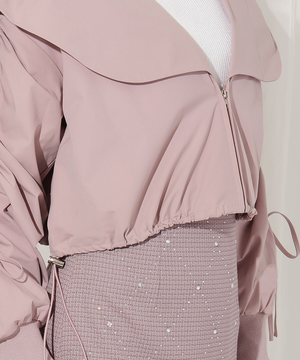 WILLSELECTION「ハートカラーギャザーブルゾン」|ブルゾン・スタジャン|