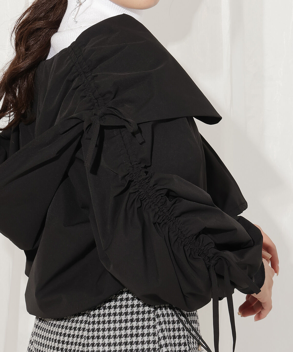 WILLSELECTION「ハートカラーギャザーブルゾン」|ブルゾン・スタジャン|