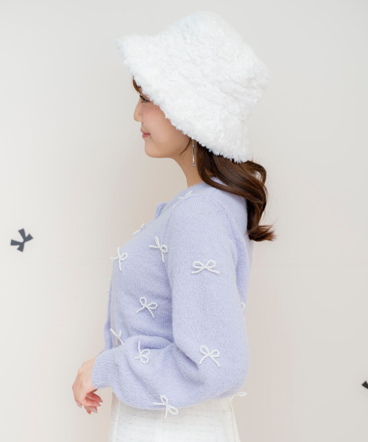 WILLSELECTION「リボンパーツ付きカーディガン」|カーディガン|