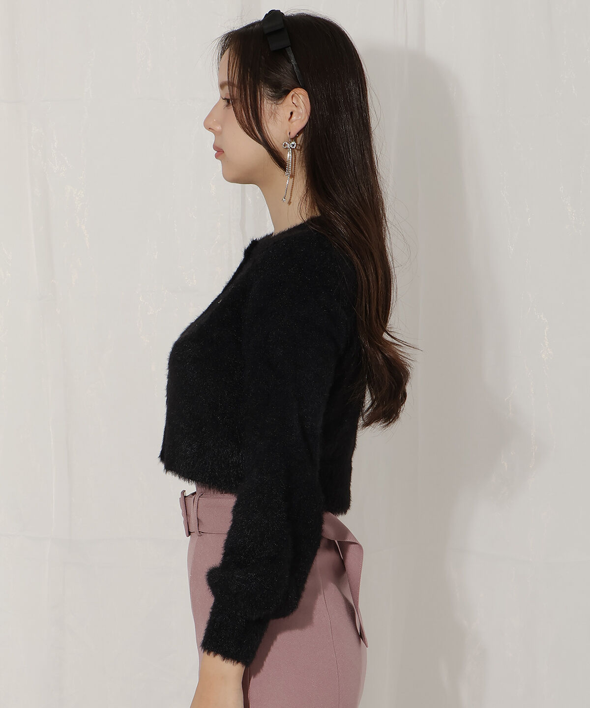 WILLSELECTION「ビジュー付きラメ刺繍カーディガン」|カーディガン|