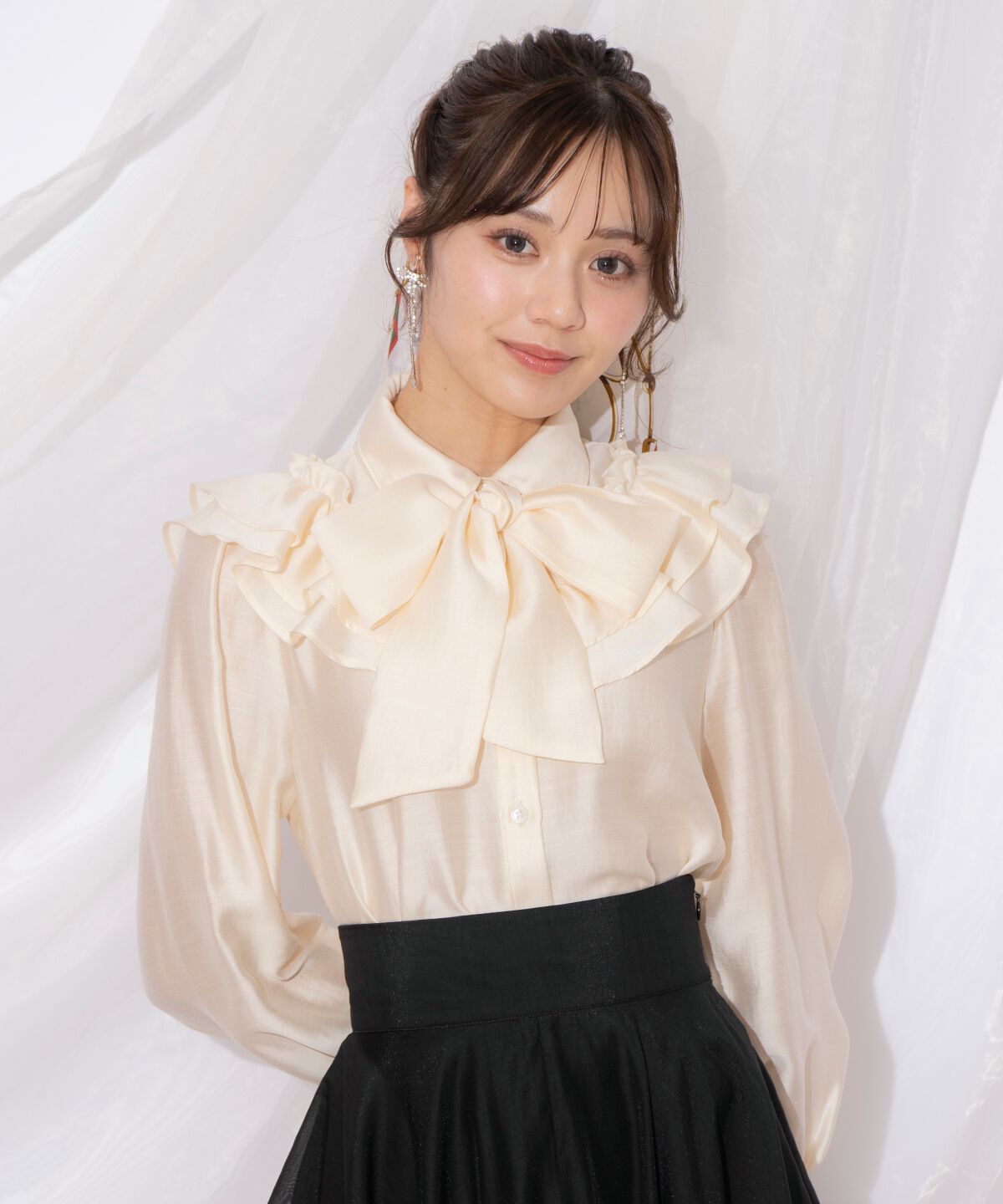 WILLSELECTION「ギャザーフリルボウタイブラウス」|シャツ・ブラウス|ﾗｲﾄﾍﾞｰｼﾞｭ