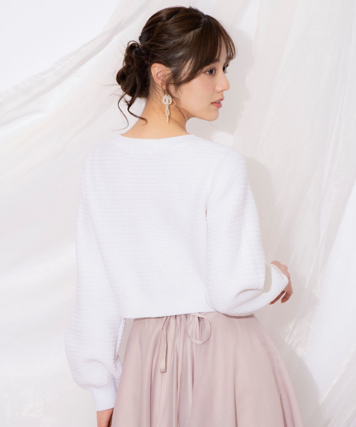 WILLSELECTION「シャイニービジューカーディガン」|カーディガン|