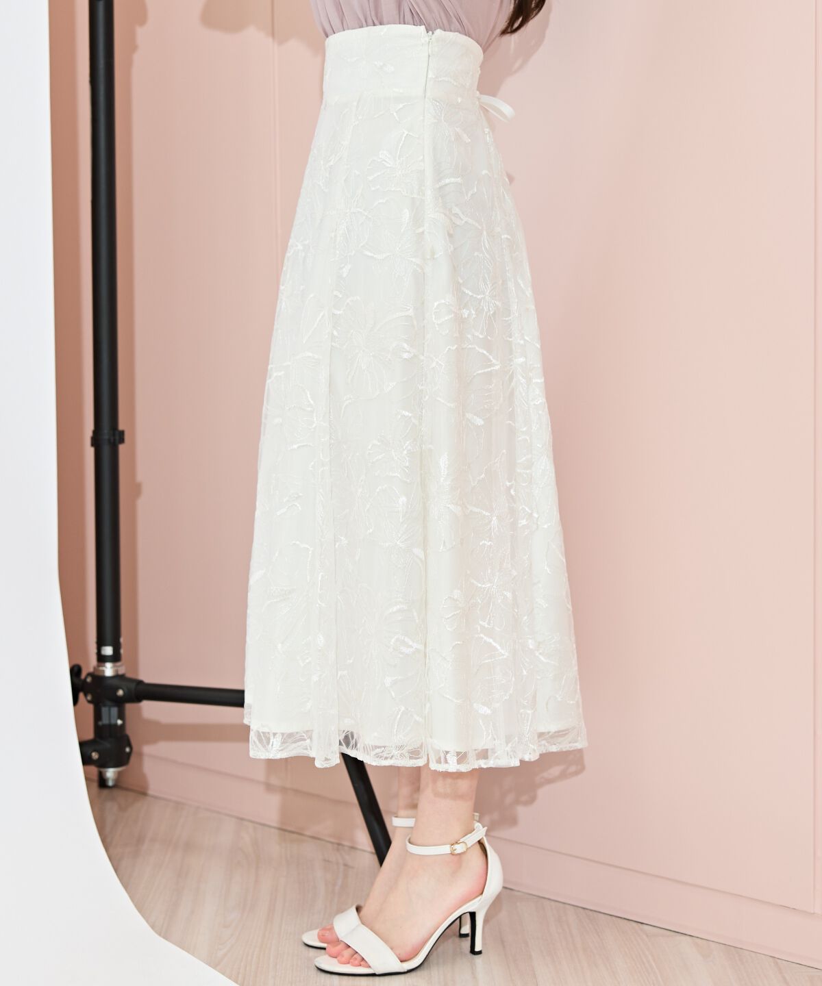 WILLSELECTION「フラワーチュールフレアスカート」|フレア|