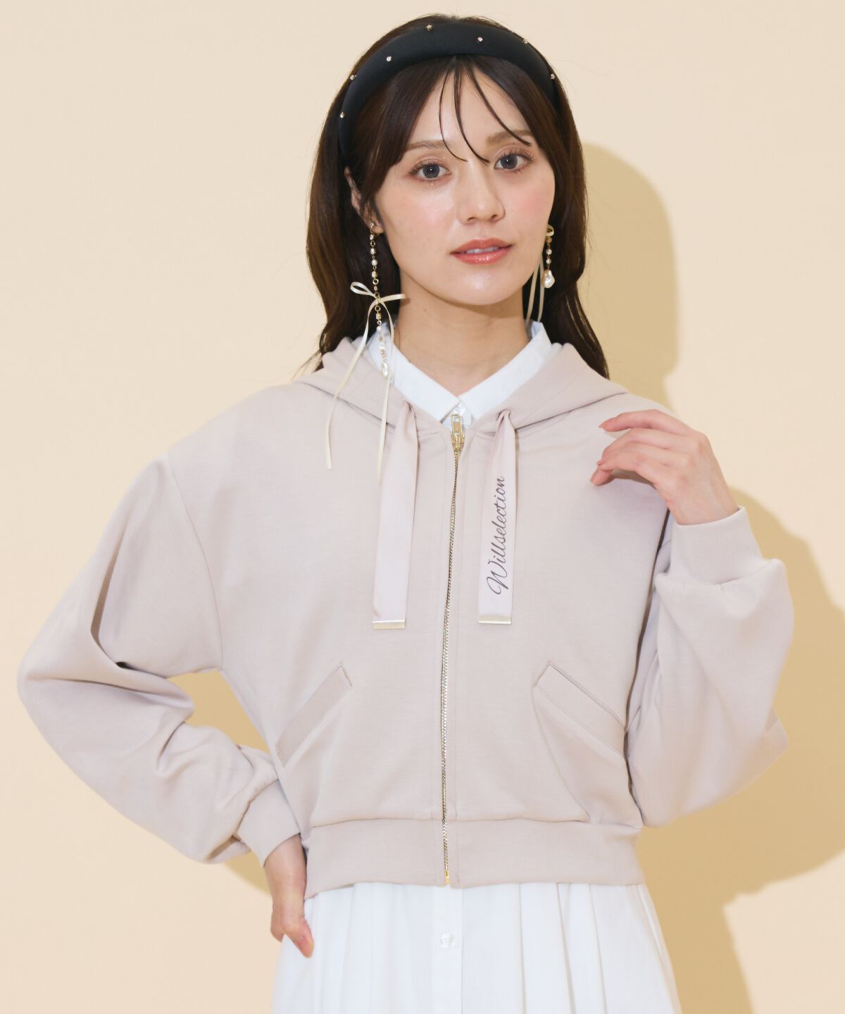 WILLSELECTION「ロゴテープパーカー」|パーカー|