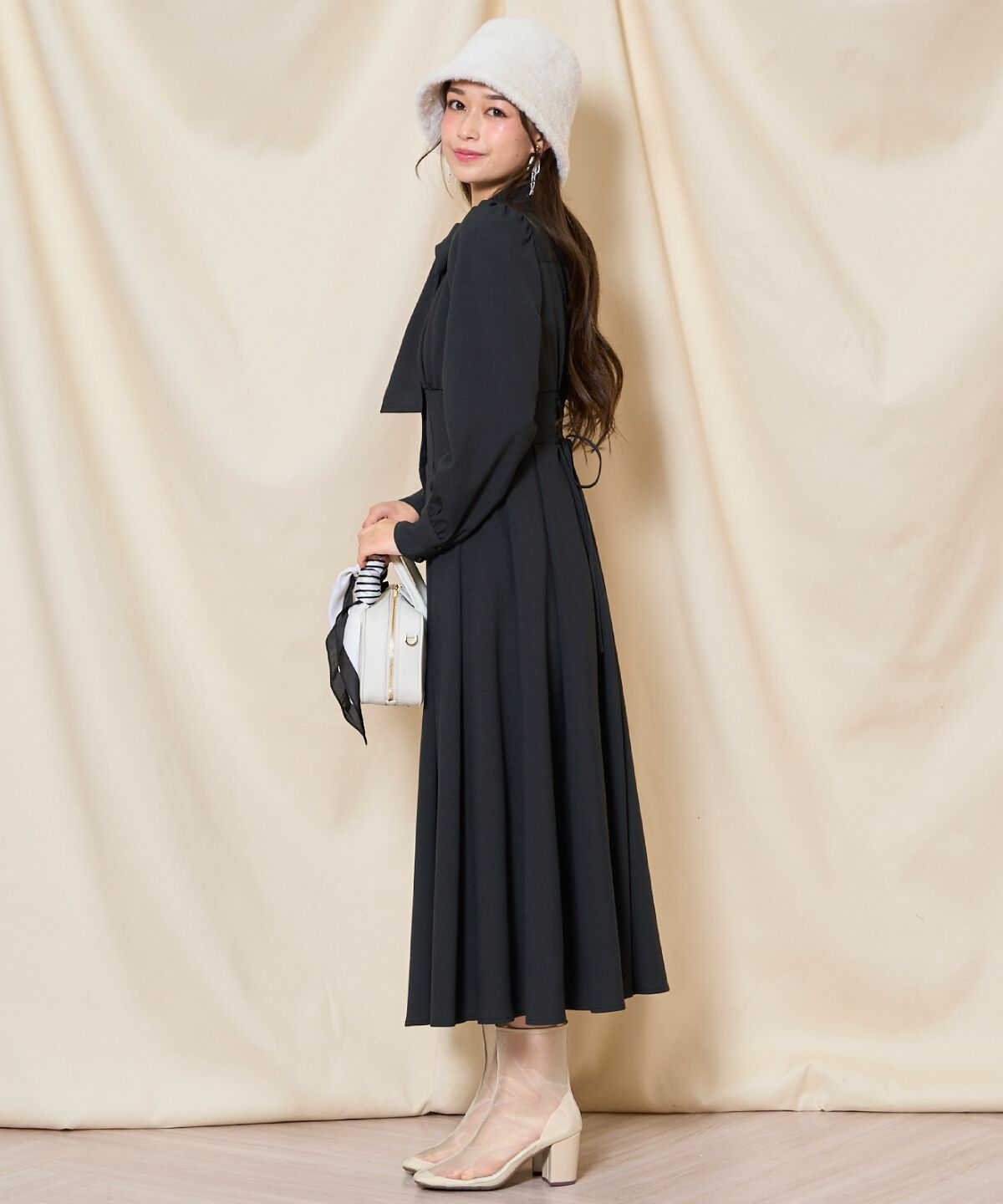 WILLSELECTION「リボンタイコルセットシャツワンピース」|ワンピース|