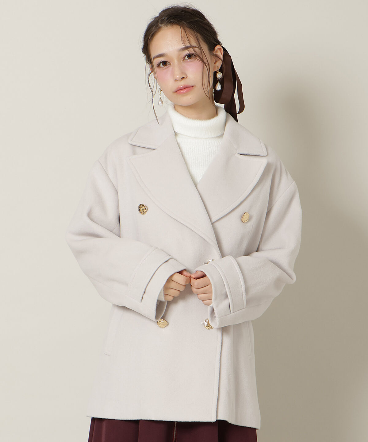 WILLSELECTION「ゴールドボタンミドル丈Ｐコート」|その他|