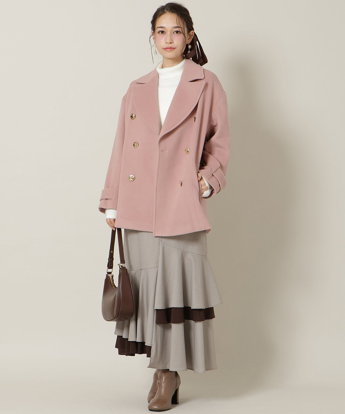 WILLSELECTION「ゴールドボタンミドル丈Ｐコート」|その他|