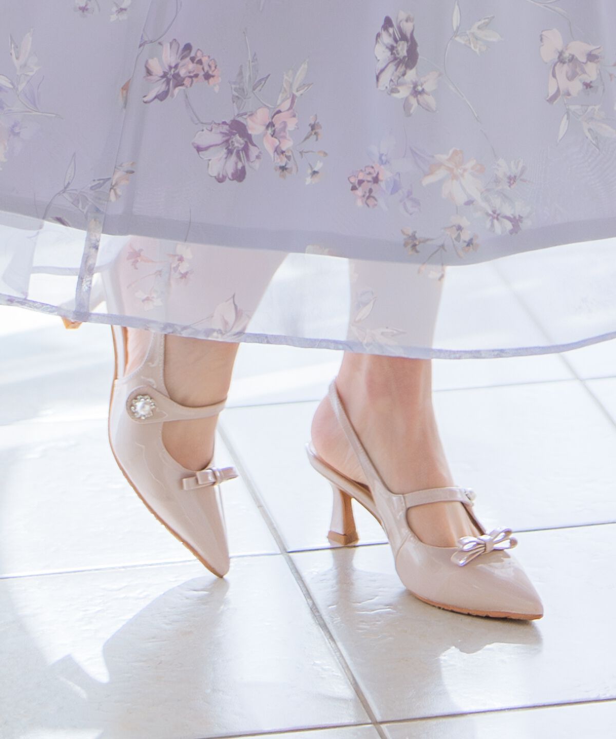 WILLSELECTION「スリングバックリボンパンプス」|パンプス|