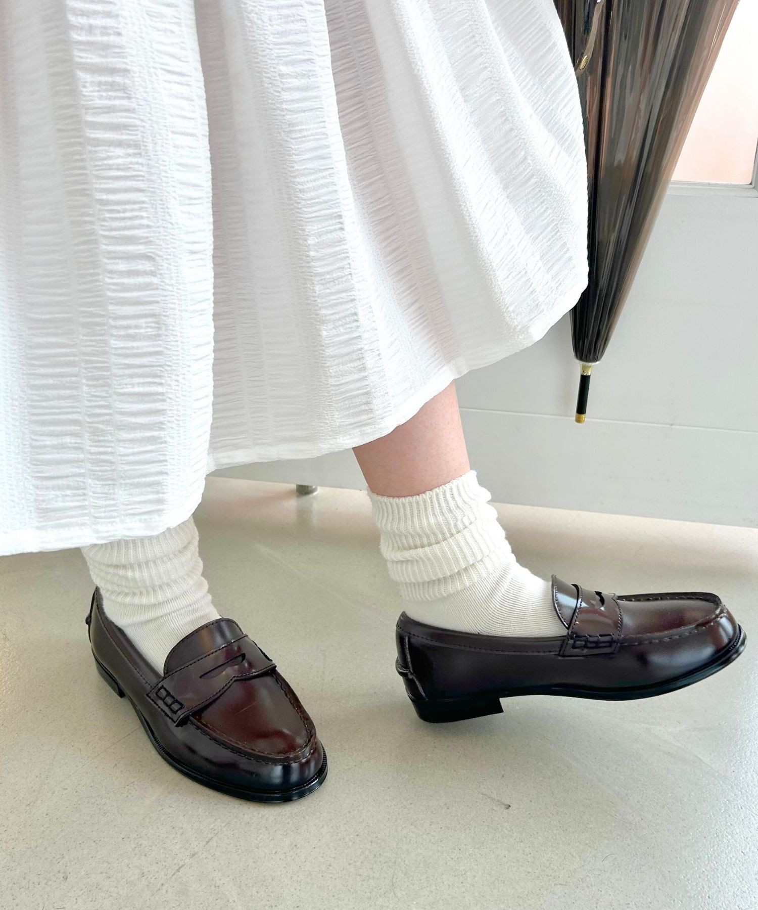 ORiental TRaffic「【防水】 レインローファー /R-1020 レインシューズ ローファー  晴雨兼用 通学 通勤」|パンプス|