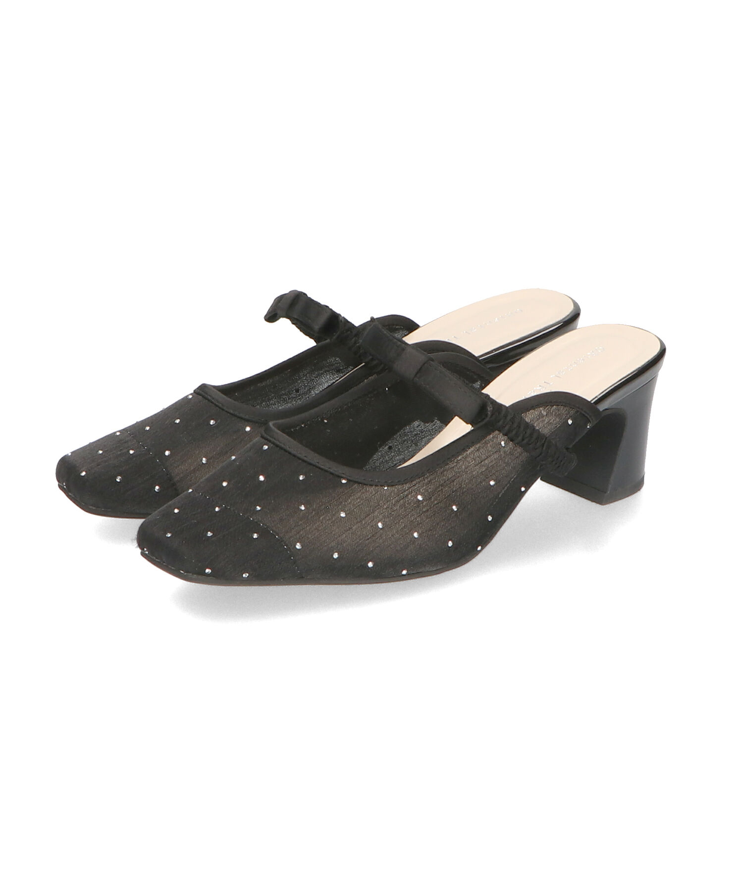 ORiental TRaffic「ラインストーンチュールミュール/41126」|パンプス|