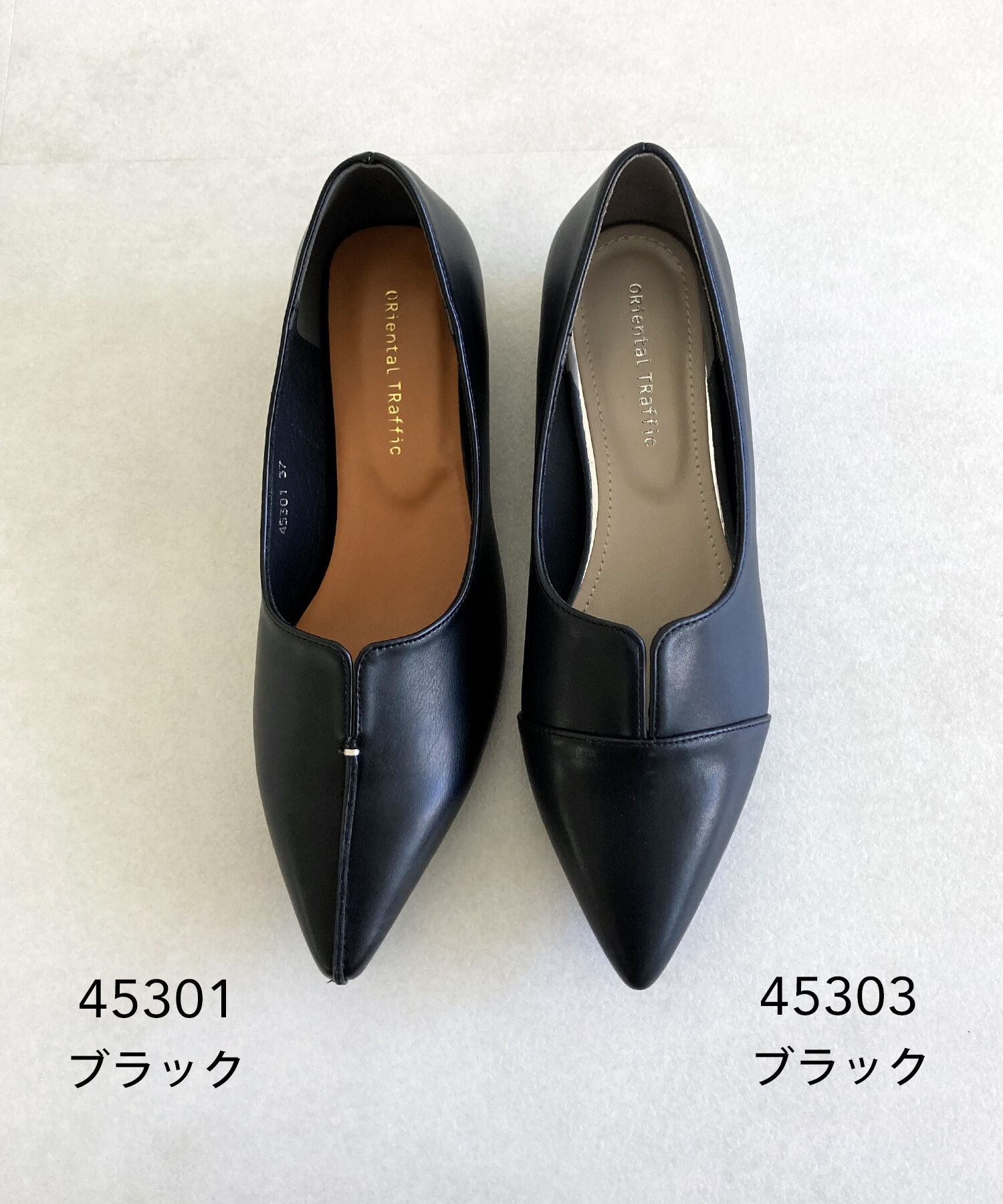 ORiental TRaffic「【WEB限定】メタリックライン フラット パンプス /45303 スリットパンプス 通勤靴」|パンプス|