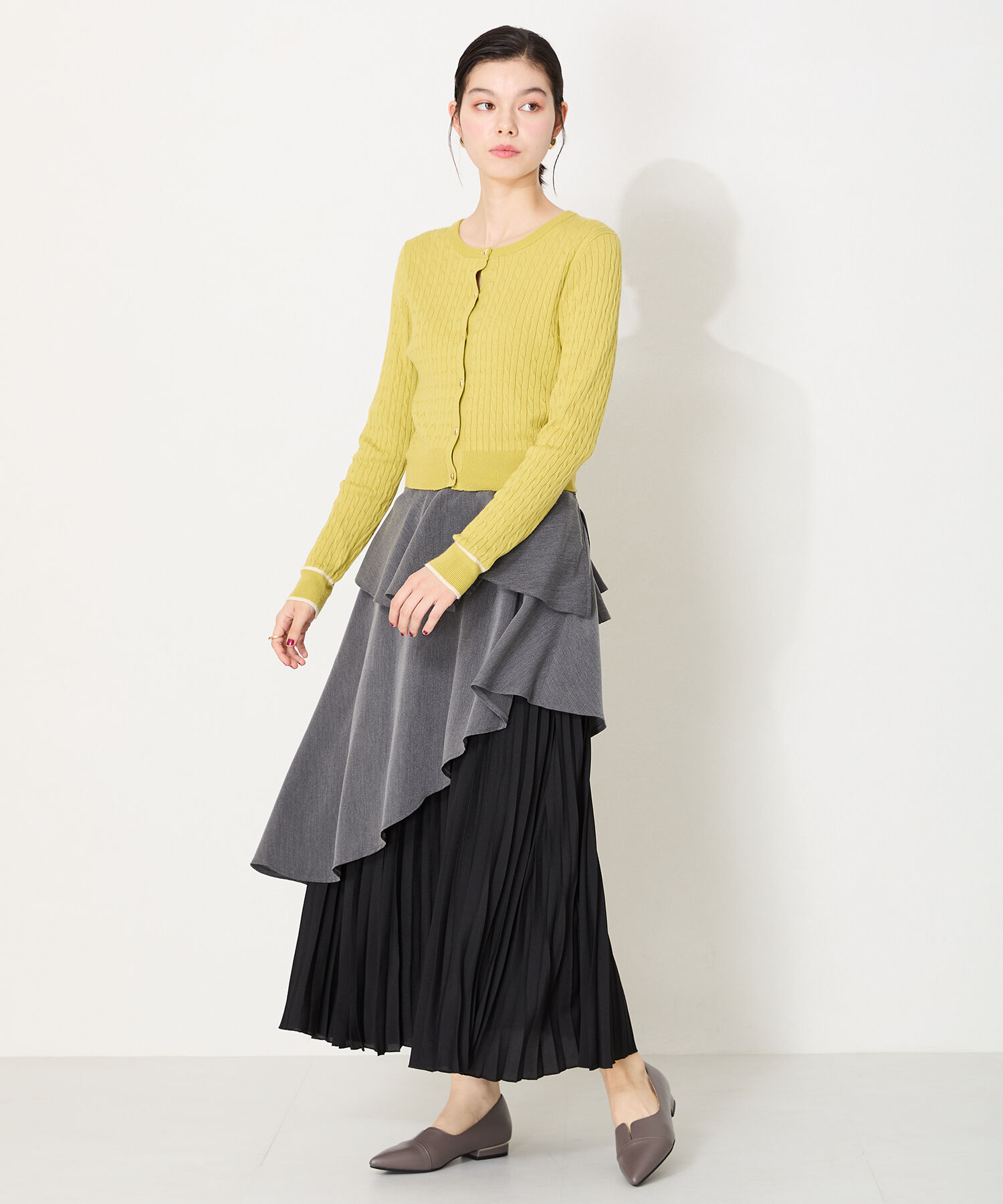 ORiental TRaffic「【WEB限定】メタリックライン フラット パンプス /45303 スリットパンプス 通勤靴」|パンプス|