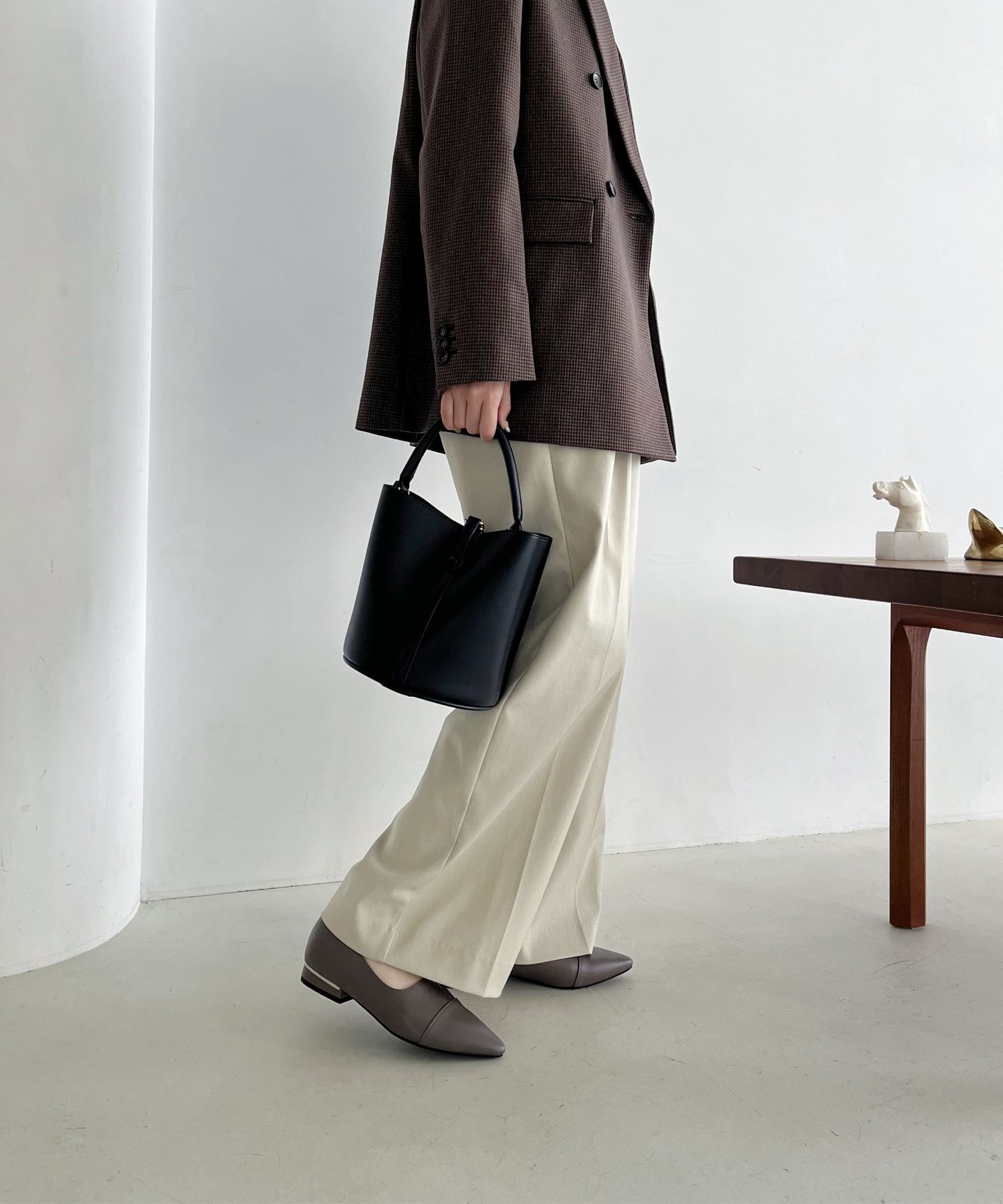 ORiental TRaffic「【WEB限定】メタリックライン フラット パンプス /45303 スリットパンプス 通勤靴」|パンプス|