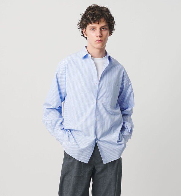 UNITED ARROWS「カリビアーナミルズ ポプリン レギュラーカラーシャツ」|シャツ・ブラウス|