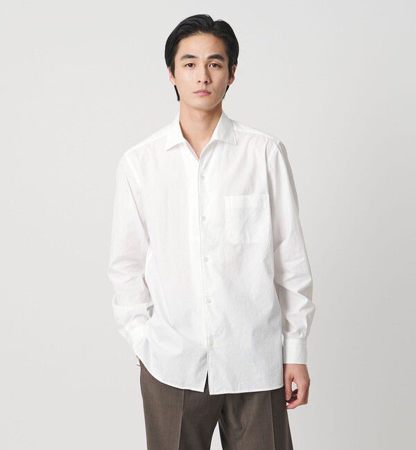 UNITED ARROWS「ブロード ワンピースカラー シャツ」|シャツ・ブラウス|WHITE