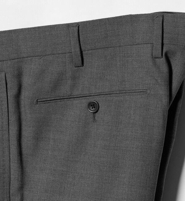 UNITED ARROWS「トロピカル クリース テーパード 1プリーツ スラックス」|チノ|