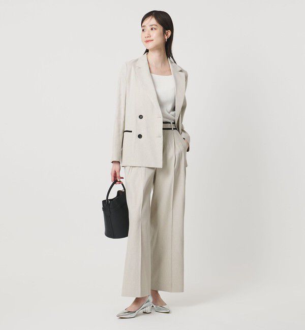 UNITED ARROWS「ECLISSE ストレート ワイドパンツ」|スラックス|