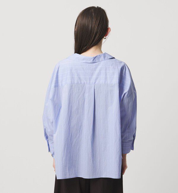 UNITED ARROWS「スキッパー プルオーバー 8分袖 シャツ」|シャツ・ブラウス|