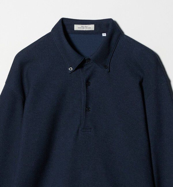 UNITED ARROWS green label relaxing「メランジ カノコ ニュー ボタンダウン 長袖 ポロシャツ」|ポロシャツ|