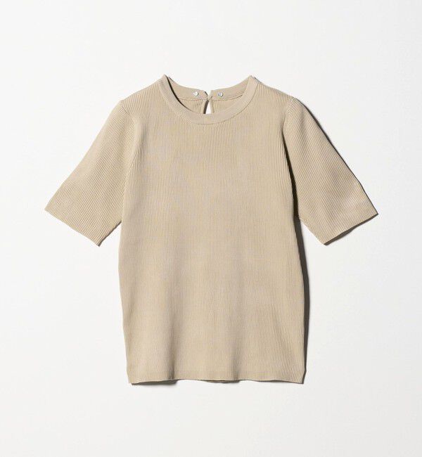 UNITED ARROWS green label relaxing「リブ エリレース 2WAY 5分袖 ニット プルオーバー」|ニット・セーター|