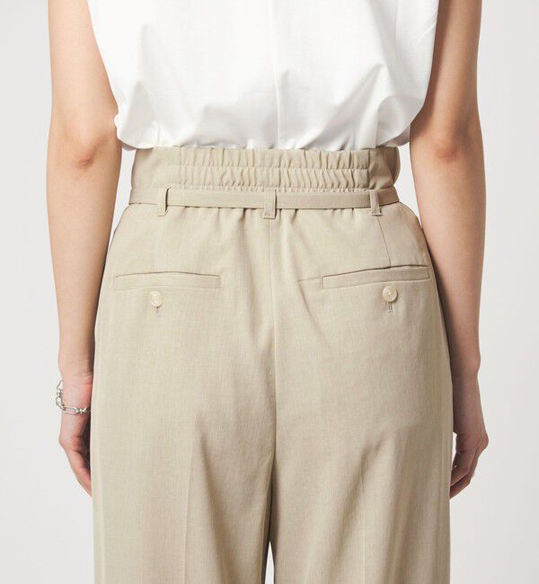 UNITED ARROWS green label relaxing「［size SHORT/TALLあり］サラフール ワイド パンツ ストレッチ 接触冷感 UVカット」|スラックス|