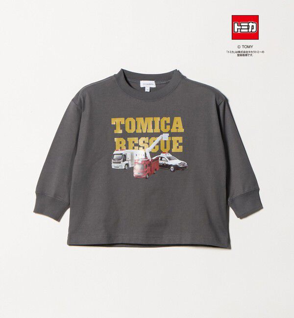 UNITED ARROWS green label relaxing「【別注】＜TOMICA＞長袖 Tシャツ / キッズ  100cm-120cm」|Tシャツ・カットソー|MD.GRAY
