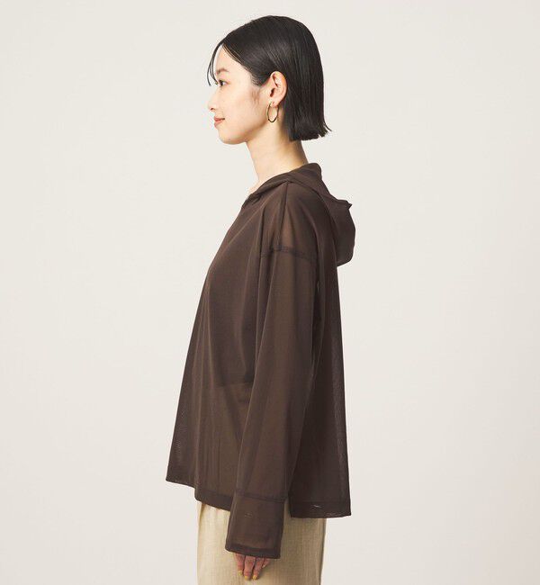 UNITED ARROWS green label relaxing「シアー フーディー プルオーバー カットソー」|Tシャツ・カットソー|