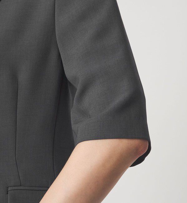 UNITED ARROWS green label relaxing「エアシカル ハーフスリーブ ジャケット  マシンウォッシャブル 接触冷感 通気性」|テーラードジャケット|