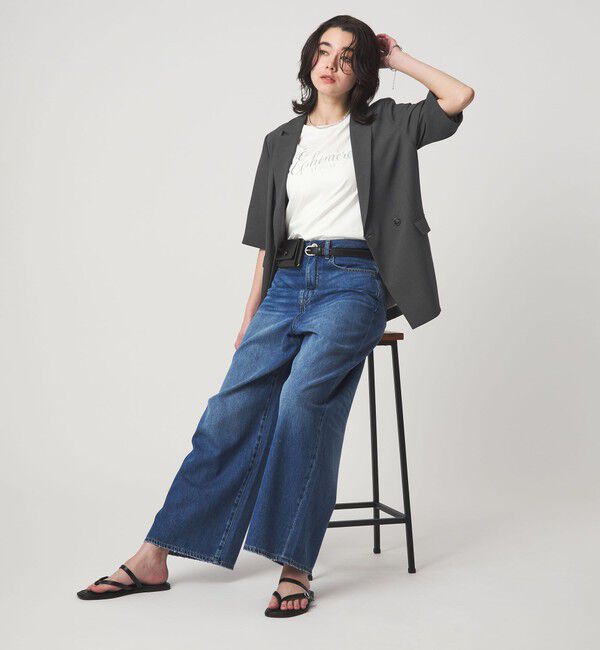 UNITED ARROWS green label relaxing「エアシカル ハーフスリーブ ジャケット  マシンウォッシャブル 接触冷感 通気性」|テーラードジャケット|