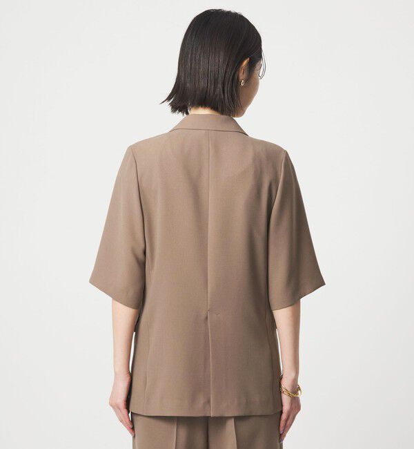 UNITED ARROWS green label relaxing「エアシカル ハーフスリーブ ジャケット  マシンウォッシャブル 接触冷感 通気性」|テーラードジャケット|